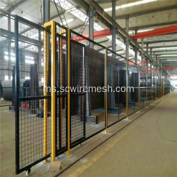 Pagar Wire Mesh Steel Welded Steel Coated Green